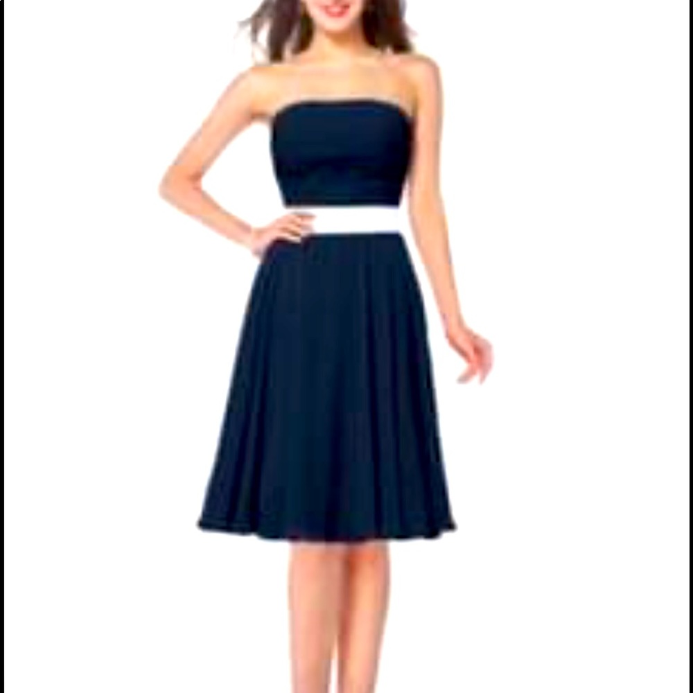 NEW Short Sleeveless Chiffon Bridesmaid Dress